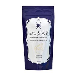 葉桐 静岡産一番茶抹茶入玄米茶ティーバッグ 3g×15個 玄米茶 抹茶入 一番茶の商品画像
