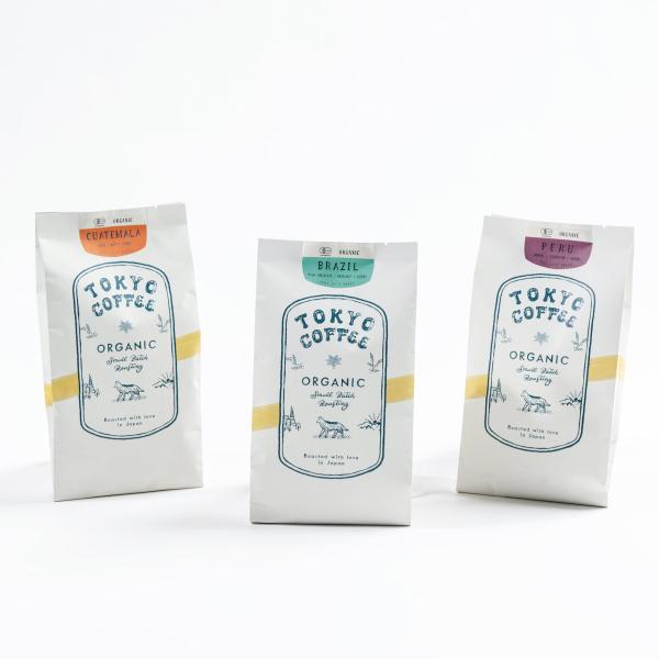 TOKYO COFFEE オーガニックコーヒー 飲み比べセット シングルオリジンJAS認証 100g...