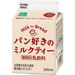 カネカ食品 Milk for Bread パン好きのミルクティー (200ml, 12本) 紙パック