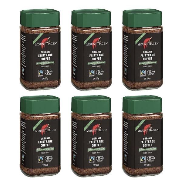 【お得な6個セット】マウントハーゲン オーガニック カフェインレス インスタントコーヒー 100g ...