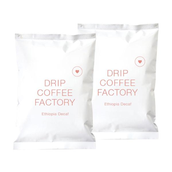 ドリップコーヒーファクトリー エチオピア デカフェ コーヒー 粉 中挽き 400g 200g×2袋