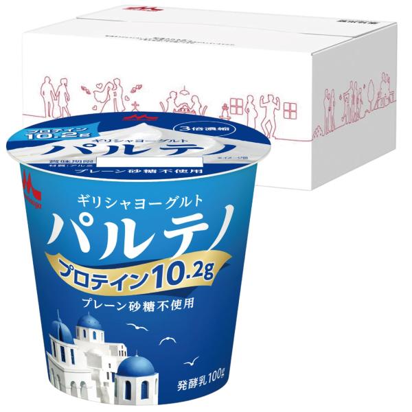 [冷蔵] パルテノ プレーン砂糖不使用 1ケース(12個)【Amazon.co.jp限定】専用箱梱包...