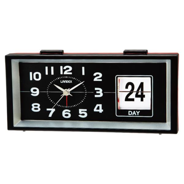 置き時計 目覚まし時計 日付 静音 アナログ レトロ 小型 小さい おしゃれ オシャレ レトロ調時計...