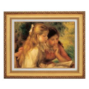 ルノワール 海辺にて 6号 立体複製名画 額付き 壁掛け 有名画家 アート