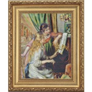 ルノアール 絵画 青い帽子の少女 F8号 【複製】【美術印刷 ルノアール 絵画 青い帽子の少女 F8号 【複製】【美術印刷