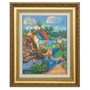 エドゥアール・マネ マネ クリスタル花瓶の花 4号 立体複製名画 額付き