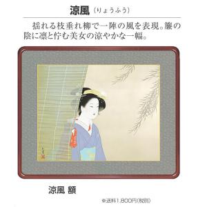 上村松園 『涼風』 高級額装 - アートの友社の詳細画像1