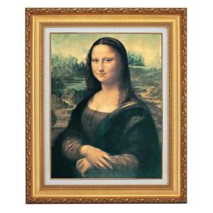ダ・ヴィンチ モナリザ 6号 立体複製名画 美術品 レプリカ 絵画 額付き