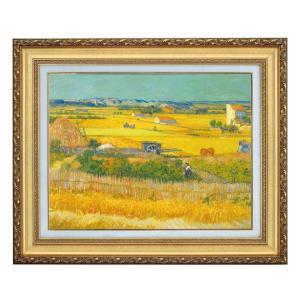 ペーテル・ニコライ・アルボ 荒野の群馬 4号 立体複製名画 額付き