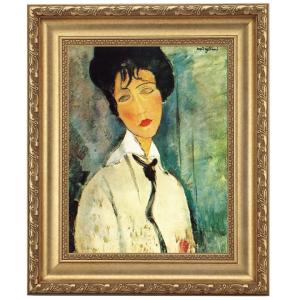 Modigliani【少女の肖像】肉筆油彩画　模写 Modigliani【少女の肖像】肉筆油彩画 模写