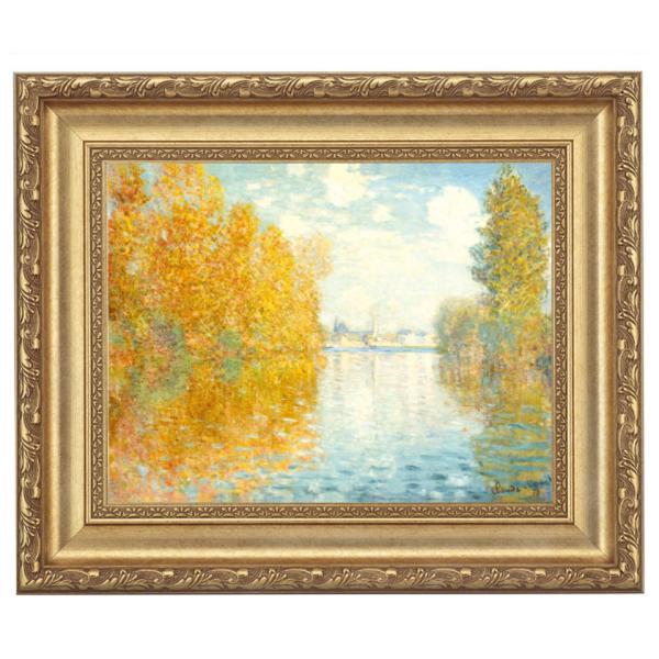 モネ 秋のアルジャントゥイユ 4号 立体複製名画 額付き 壁掛け 有名画家 インテリア 絵画 レプリ...