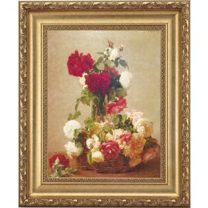 ルノワール 春の花束 春の花 4号 立体複製名画 美術品 レプリカ 絵画