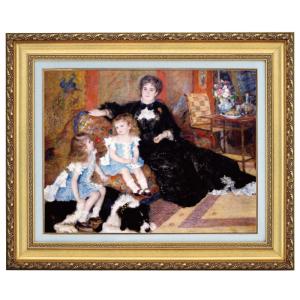 ルノワール ルノアール 長い髪の浴女 4号 立体複製名画 レプリカ 額