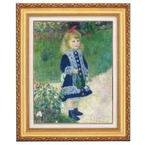 ルノワール 菊の花束 4号 立体複製名画 絵画 額付き インテリア アート