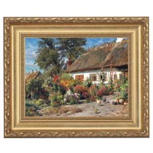 ピサロ絵画 カミーユ・ピサロ ポントワーズ近くの村 6号 立体複製名画