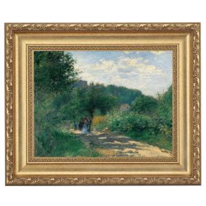 ピサロ 画家 カミーユ・ピサロ ポントワーズ近くの村 4号 立体複製名画
