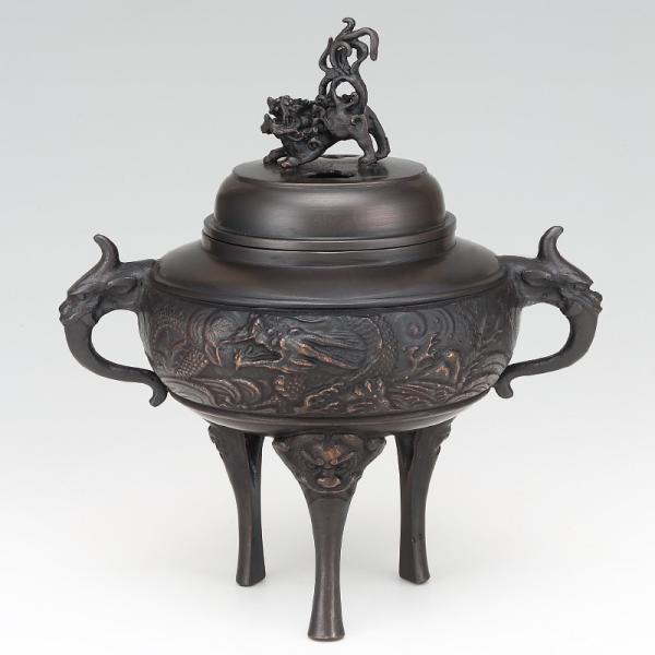 青銅製龍香炉 美術品 インテリア 工芸品 - アートの友社