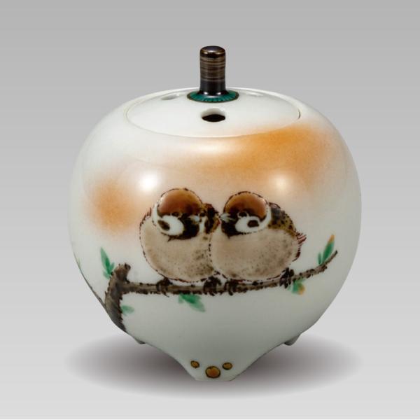 二雀図香炉 中村陶志人 美術品 インテリア 工芸品 - アートの友社