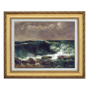 ペーテル・ニコライ・アルボ アルボー 荒野の群馬 4号 立体複製名画 額