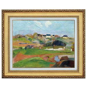絵画 油絵 青木今陽 肉筆油絵 風景画 上高地 F6 送料無料 : アート