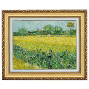 絵画　壁掛け　美術品　カミーユ・ピサロ ピサロ 絵画 カミーユ・ピサロ 牡丹の花束 4号 立体複製名画 額付き