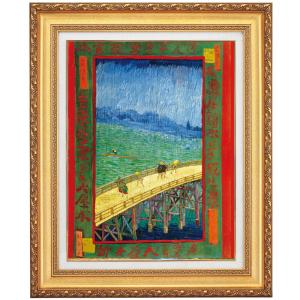 ゴッホ 薔薇 花瓶のバラ 4号 立体複製名画 額付き 壁掛け 有名画家