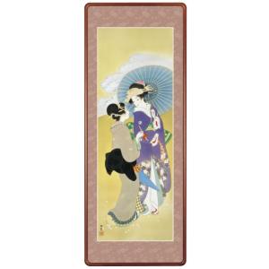 上村松園 四季美人 春 桜可里図 高級掛軸 掛け軸 床の間 和室 - アート