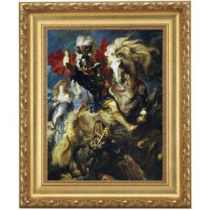 ペーテル・ニコライ・アルボ 荒野の群馬 4号 立体複製名画 額付き