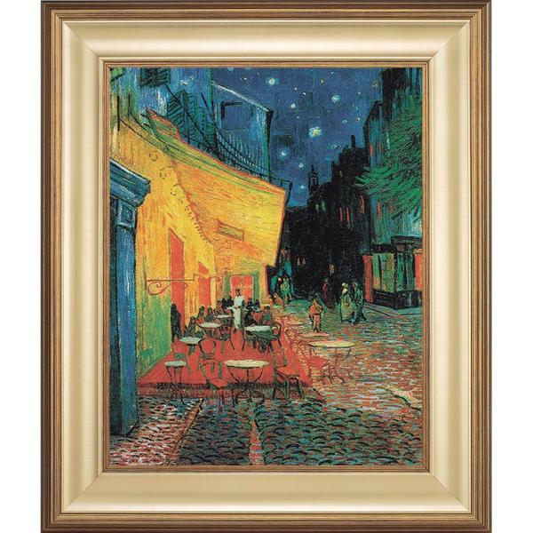 ゴッホ 夜のカフェテラス 3号 立体複製名画 額付き 壁掛け 有名画家 - アートの友社