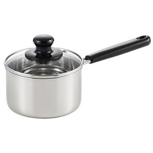 ヨシカワ 日本製 片手鍋 14cm IH対応 シルバー ステンレス クックルックII SJ218