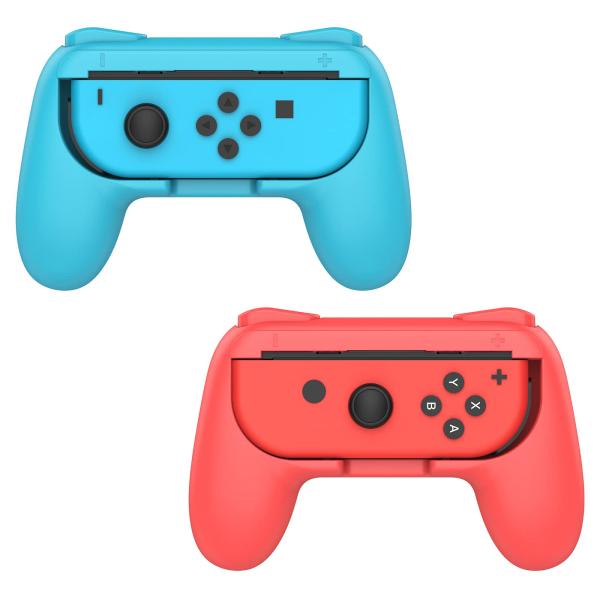 ジョイコングリップ 2個セット Switch Joy-Con ハンドルグリップ Switch 有機E...