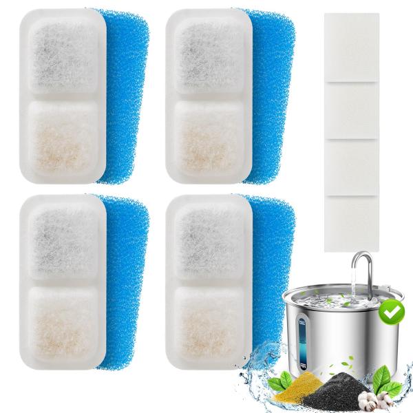 oneisall 猫水飲み器 PWF-001フィルタ 4枚セット 水飲み器本体は別売り、2L給水