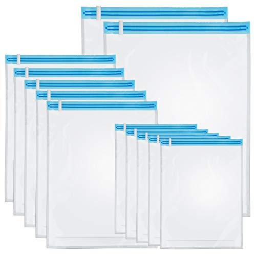 Love-KANKEI 圧縮袋 衣類圧縮袋 M・L各5枚+XL2枚=12枚組 掃除機不要 防塵 防湿