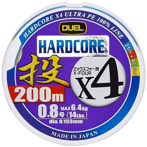 DUEL(デュエル) HARDCORE(ハードコア) PEライン 0.8号 HARDCORE X4 ...