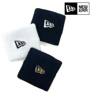 リストバンド メンズ ニューエラ ロゴ New Era WRISTBAND リスバン パイル地 フリーサイズ スポーツ アクセ 手首バンド ロゴ / ホワイト ブラック ゴールド｜elehelm-hatstore