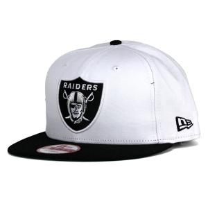 NEWERA ニューエラ new era 9FIFTY オークランド・レイダース ホワイト ブラック × ブラック｜ELEHELM帽子通販専門店