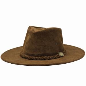 ハット メンズ レザーハット ヘンシェル 帽子 本革 コンチョ