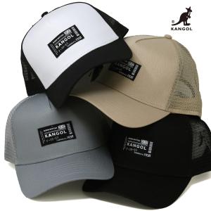 カンゴール キャップ メンズ メッシュ レディース kangol メッシュキャップ 夏 帽子  Label Trucker Mesh Cap ベースボールキャップ キャップ｜elehelm-hatstore
