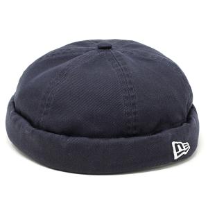 フィッシャーマンキャップ ウォッシュドコットン ニューエラ 帽子 メンズ NEWERA ロールキャップ フリーサイズ 無地 シンプル サイズ調整可 ネイビー｜elehelm-hatstore