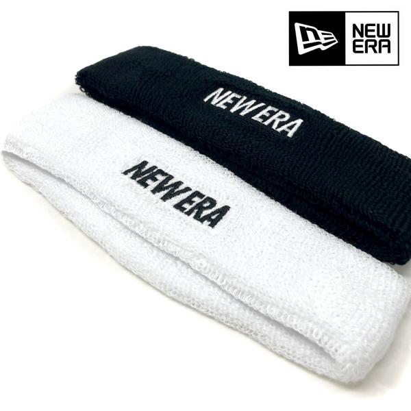 ヘアバンド メンズ ニューエラ ロゴ New Era HEADBAND ヘッドバンド パイル地 フリ...