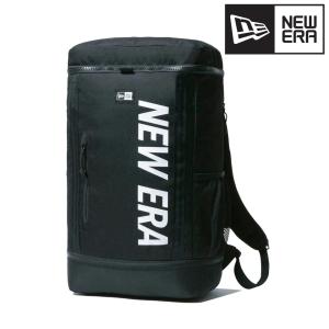 ニューエラ ボックスパック 32L 鞄 プリントロゴ PC対応 NEWERA リュック メンズ バッグ レディース ニューエラ ビジネスバッグ ブラック × ホワイト｜elehelm-hatstore