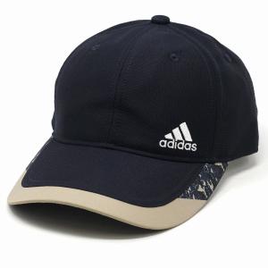 アディダス キャップ 帽子 メンズ  総柄 cap adidas キャップ ネイビー 光沢 洗濯機対応 レディース キャップ インターゼロ スポーツ｜elehelm-hatstore