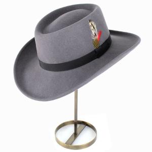メンズ ファッション 帽子 ニューヨークハット ブランド テンガロンハット Mid Nite Gambler 5314 グレー｜elehelm-hatstore
