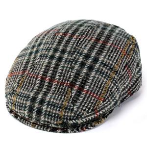 ニューヨークハット ハンチング 帽子 メンズ レディース ツイード WoolRich Plaid 1900 9017 グレー｜elehelm-hatstore