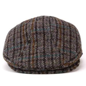 ハリスツイード ニューヨークハット 帽子 ハンチング チェック柄 ツィード 毛 9022 Harristweed 1900 グレー Fakfakkab Go Id