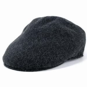 ハンチング メンズ 帽子 レディース レディス ウールハンチング帽 ニューヨークハット チャコールグレー 9056｜elehelm-hatstore