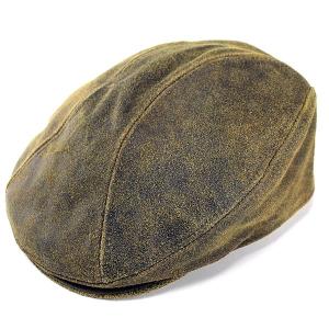 ニューヨークハット New York Hat ハンチング 帽子 メンズ アンティークレザー 牛革 ブラウン Antique Leather 1900 9255｜elehelm-hatstore