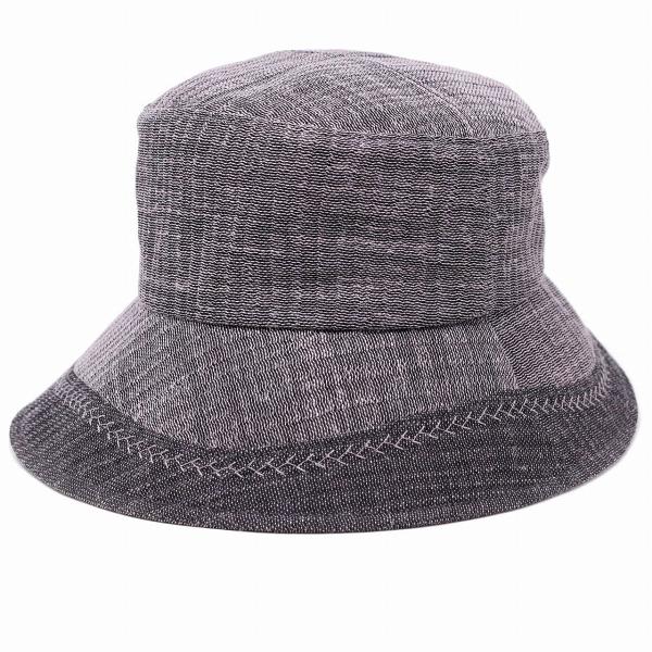 ダウンハット レディース つば広ハット 婦人帽子 カラミ麻 ハット帽子 紫外線対策 UVカット 帽子...