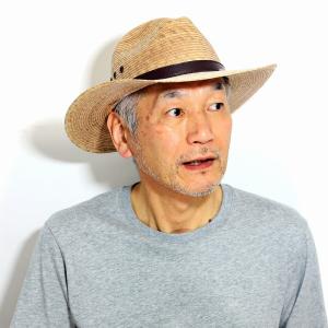 麦わら帽子 メンズ アウトバック 貝葉 中折れ帽 California Hat Company Inc. つば広 中折れハット シュロの葉 麦わら ストローハット メンズ トースト 父の日｜elehelm-hatstore