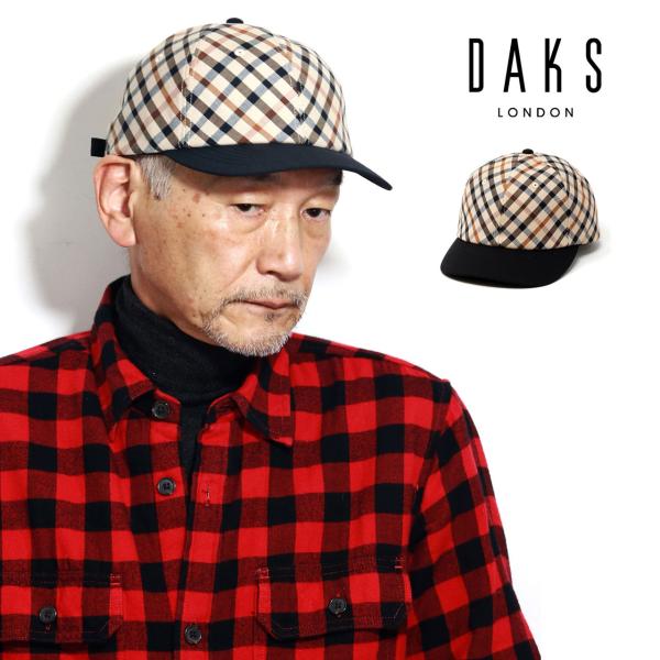 DAKS ハウスチェック メンズ ダックス チェック オックス キャップ daks 紳士 野球帽 ダ...